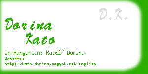 dorina kato business card